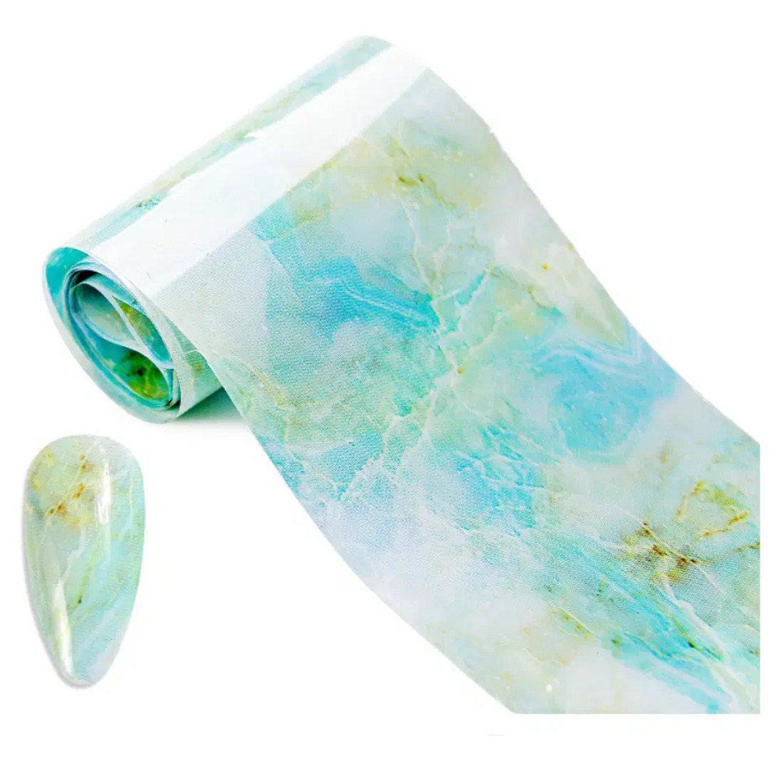 Marble Nail Foil-Blue-4cmx10cm Marble Nail Foil-Blue-4cmx10cm