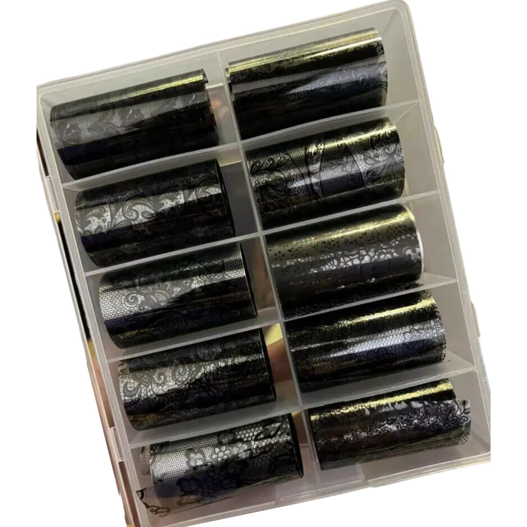 Foil Pack-Black Lace-10pcs Foil Pack-Black Lace-10pcs