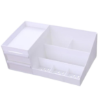Cosmetic & Desk Organizer - White
