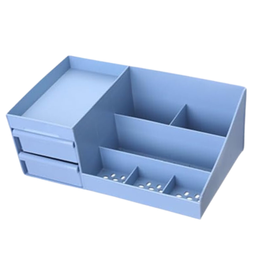 Cosmetic & Desk Organizer - Blue