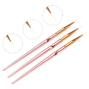 Rose Gold Striping Brush-3pcs