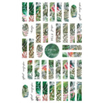 Nail Sticker-F734-Green Leaves