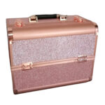 Cosmetic Case - Rose Gold & Glitter