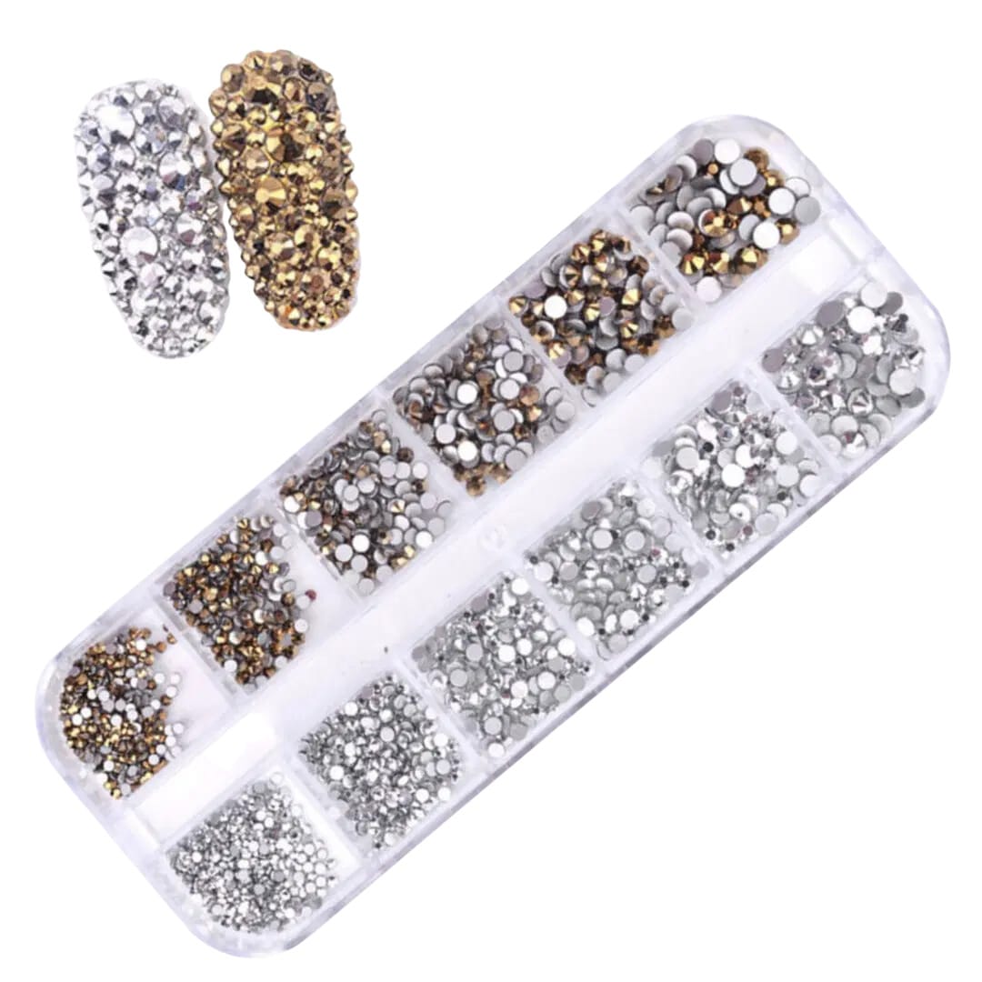 12 Grid Mixed Color Diamonds-NA165 12 Grid Mixed Color Diamonds-NA165