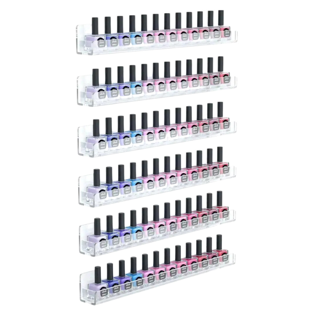 Acrylic Wall Mount Racks-9Pcs Acrylic Wall Mount Racks-9Pcs