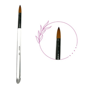 ROHI Acrylic Nail Brush #16 - Clear Handle