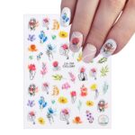 Nail Sticker-709-Flower People - Image 2
