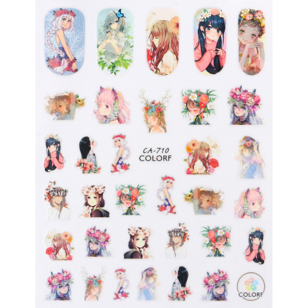 Nail Sticker-710-Anime