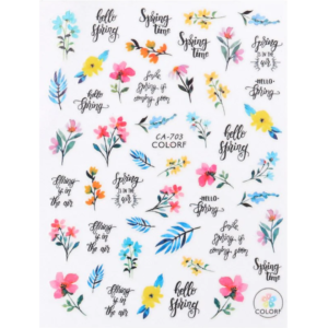 Nail Sticker-703-Flowers