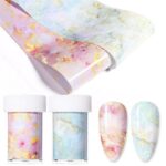 Marble Nail Foil-Pink-4cmx10cm - Image 2