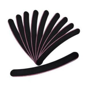 Banana Shape Black Nail File 1pc