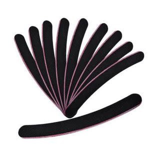 Banana Shape Black Nail File 1pc