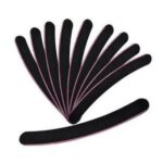 Banana Shape Black Nail File 50pc