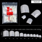 Full toe nail tips-Natural-500pcs