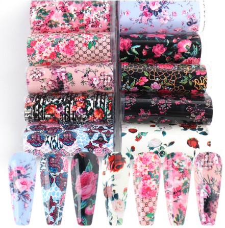 Foil Packet-Flower Patterns-10pcs