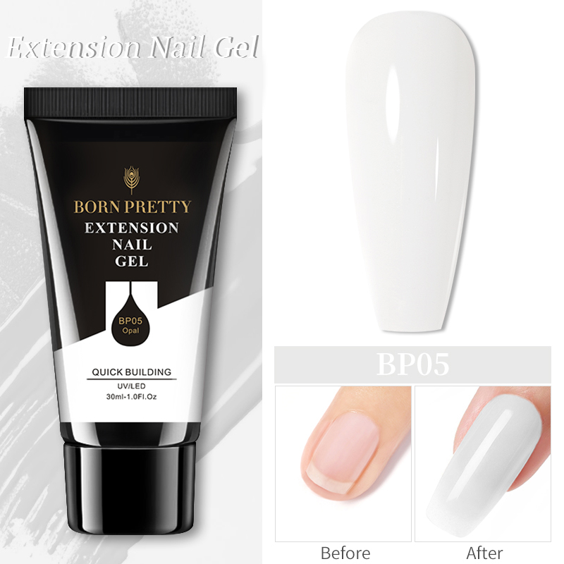 BORN PRETTY 30ml Extension Nail Gel - BP-5 Opal (Milky) BORN PRETTY 30ml Extension Nail Gel - BP-5 Opal (Milky)