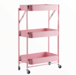 Foldable Steel Trolley - Pink