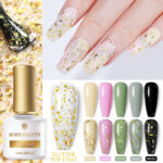 BORN PRETTY 7ml Glitter Top Coat-Gold - Image 2
