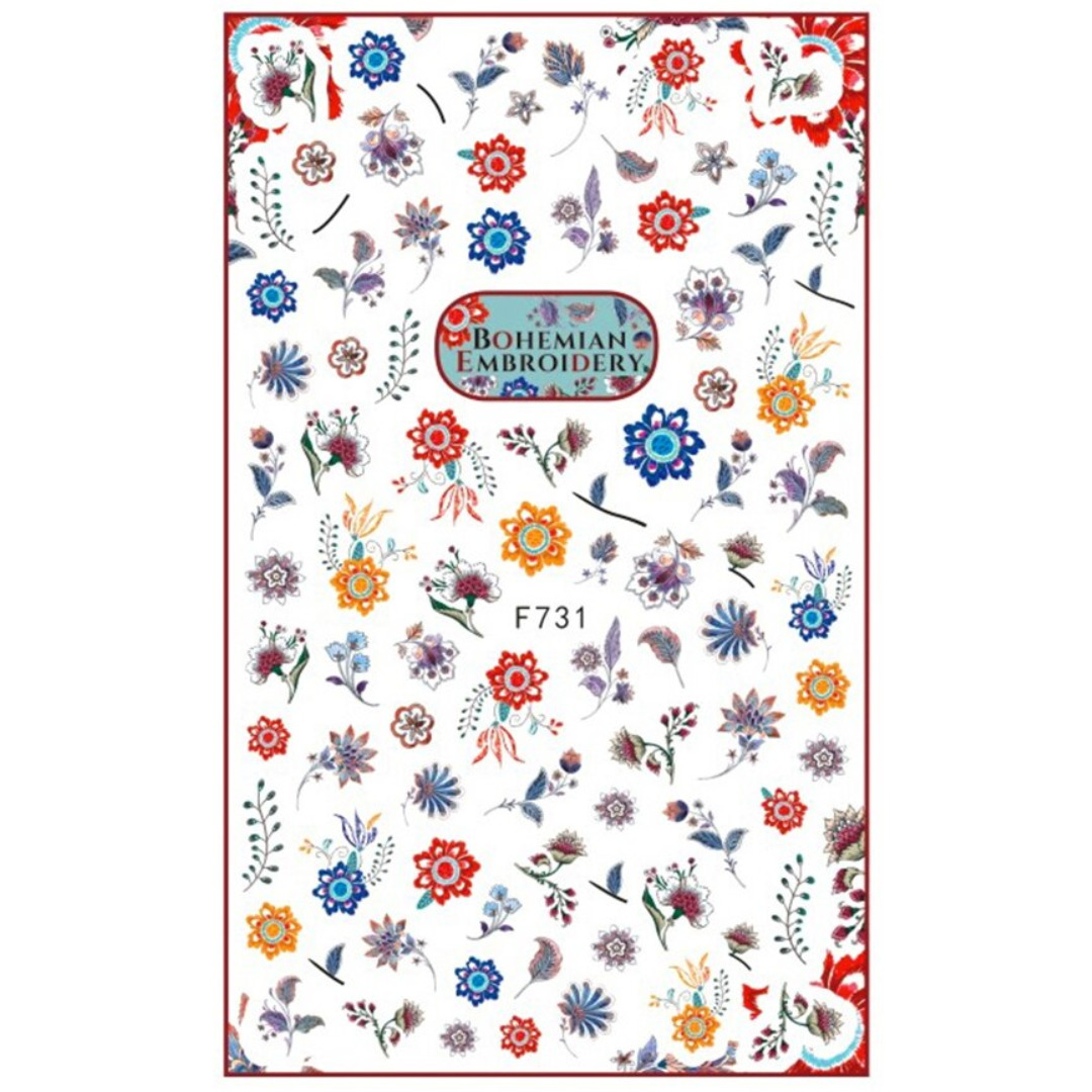 Nail Sticker-F731-Bohemian Nail Sticker-F731-Bohemian