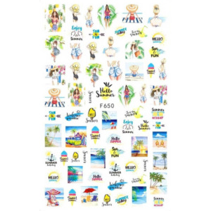 Nail Sticker-F650-Summer