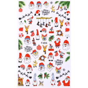 Nail Sticker-F686-Christmas