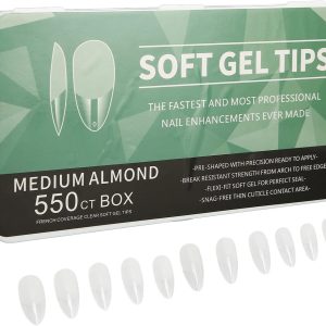 Full Soft Gel Tips-Medium Almond-550pcs