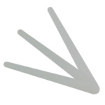 Grey Droplet Teardrop Nail File 12pc