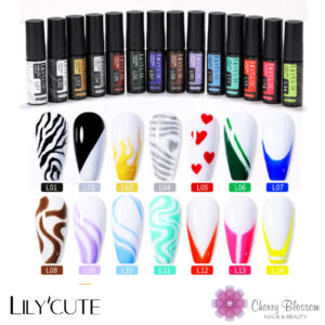 LILYCUTE 5ml Liner Art Gel - 14pcs