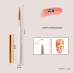Single Nail Art Brush - Short Drawing brush