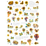 Nail Sticker-ZY2032-Sunflowers