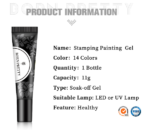 BORN PRETTY 8ml Stamping Gel-Blue - Image 3