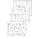 Water Decals-4pc-STZ1022-STZ1025