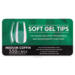 Full Soft Gel Tips-Medium Coffin-550pcs