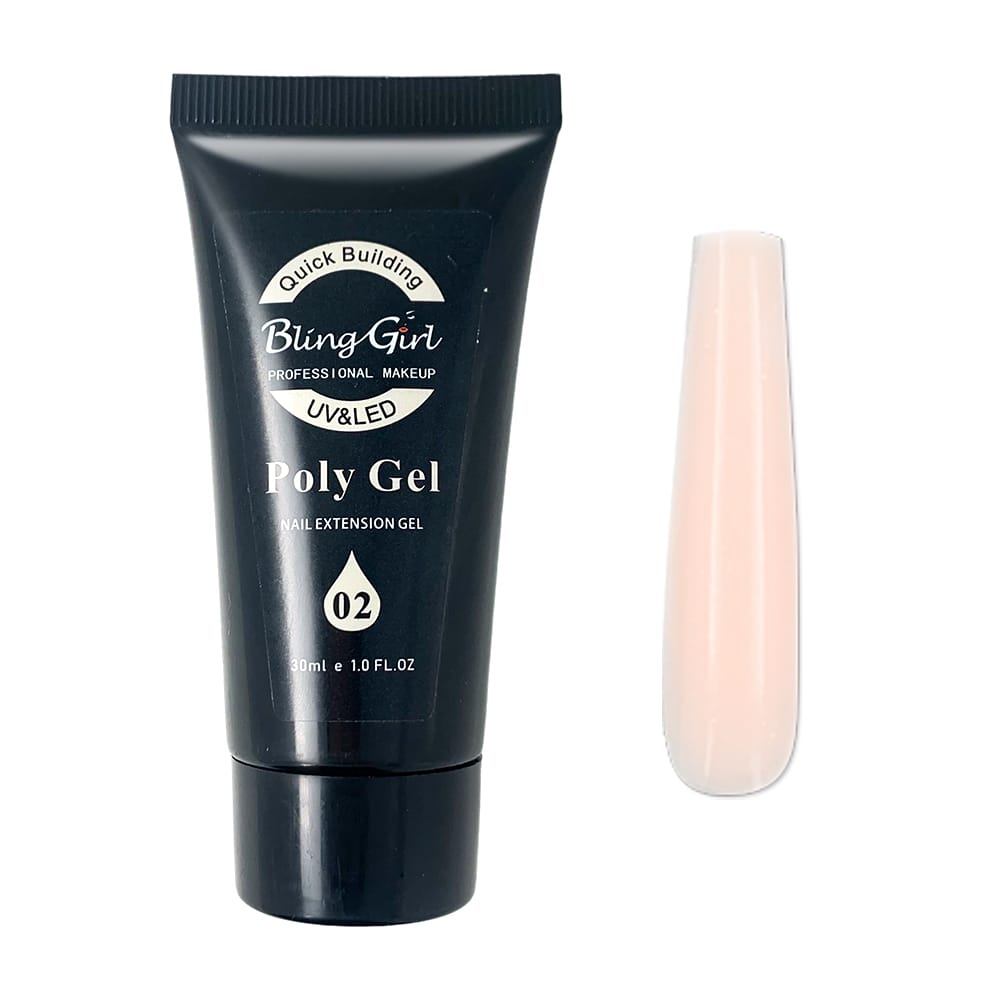 Bling Girl 30ml Nude Poly Gel-02 Bling Girl 30ml Nude Poly Gel-02