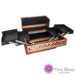 Cosmetic Case - Rose Gold With Patterns