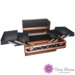 Cosmetic Case - Rose Gold & Black
