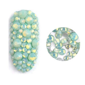 3D Nail Opal Crystals-Green