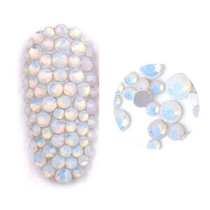 3D Nail Opal Crystals-White