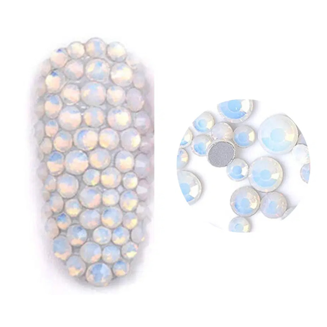 3D Nail Opal Crystals-White