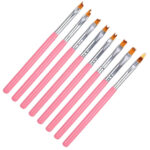 8pcs Pink Drawing Brush Set