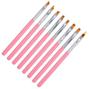 8pcs Pink Drawing Brush Set