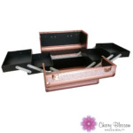 Cosmetic Case - Rose Gold & Glitter