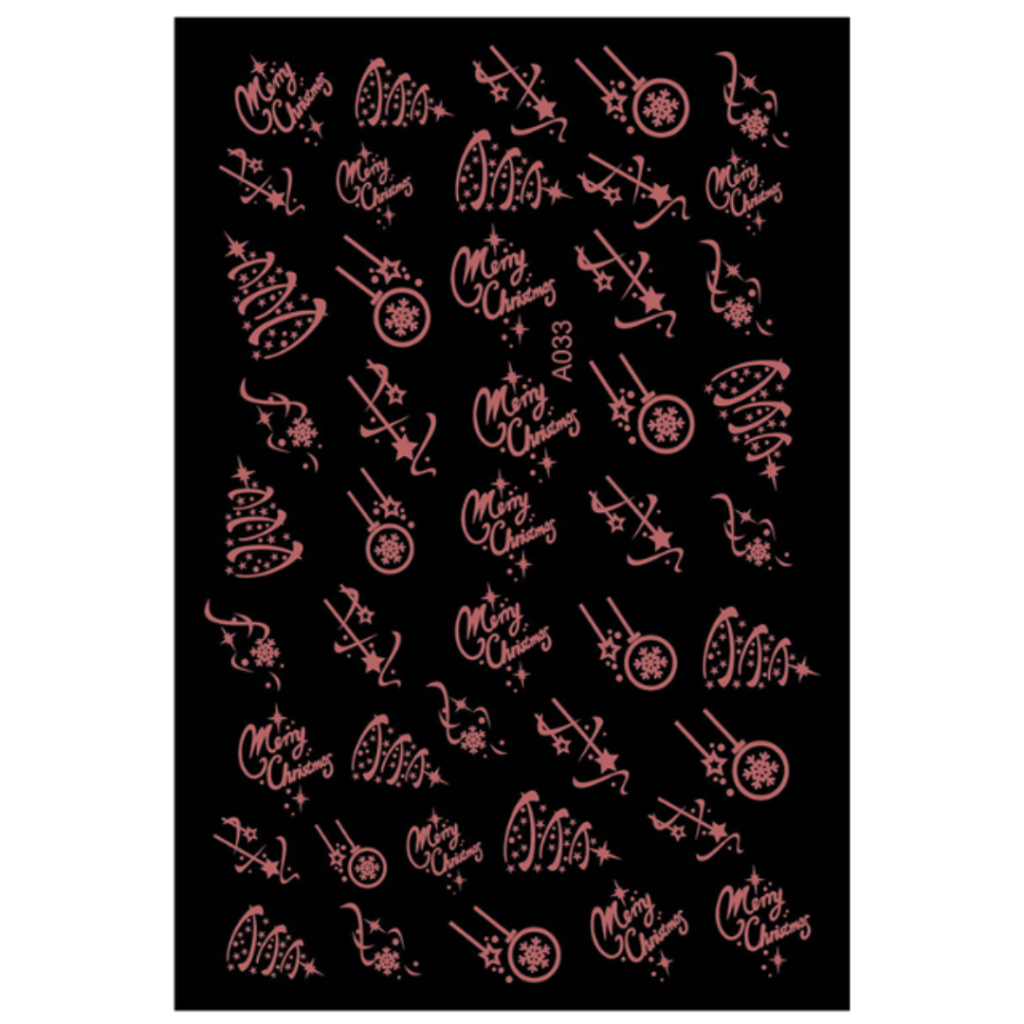 Nail Sticker-A033-Christmas