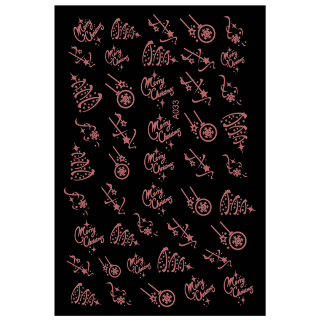 Nail Sticker-A033-Christmas