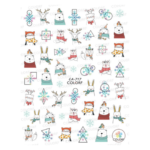 Nail Sticker-717-Snowflakes