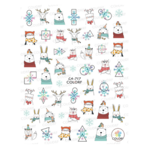 Nail Sticker-717-Snowflakes
