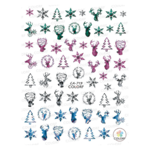 Nail Sticker-719-Christmas