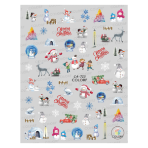 Nail Sticker-723-Christmas