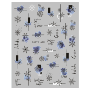 Nail Sticker-H608-Snowflakes
