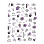 Nail Sticker-H609-Snowflakes